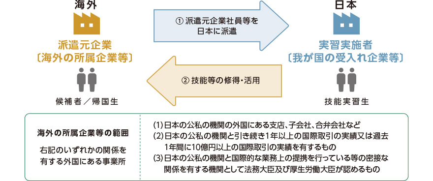 企業単独型の受入れイメージ